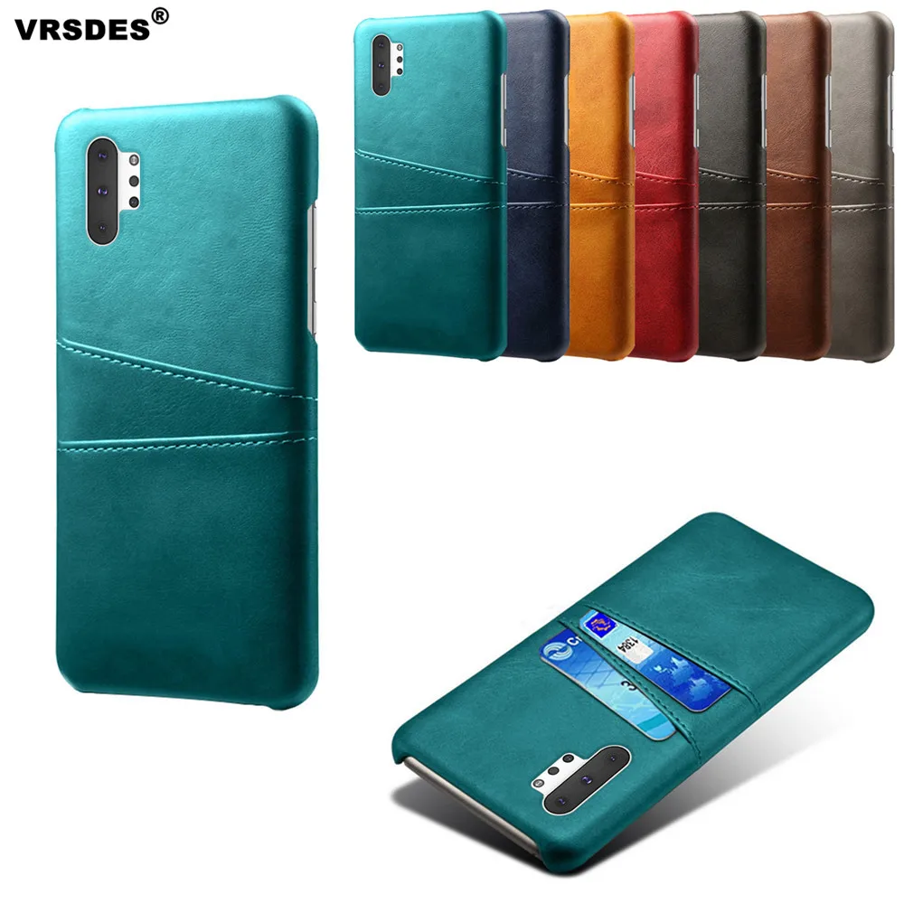 

For Samsung Galaxy Note10+ 5G Note 10 Case Card Slot Cover PU Leather+PC Case For Samsung Note 10+ 5G Note 10 Pro Capa Fundas