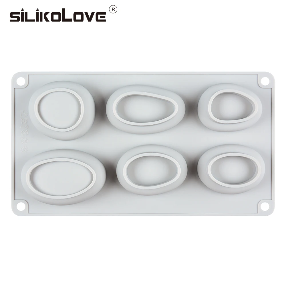 SILIKOLOVE 6 полости 3D Камень мыло, силиконовая форма формы для изготовления мыла DIY ручной работы ремесла формы антипригарные формы