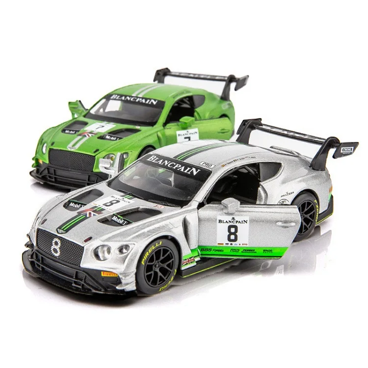 Точная имитация эксклюзивный Diecasts& Toy Vehicles RMZ city автостайлинг Континентальный GT3 1:32 Сплав литья под давлением модель звуков и света