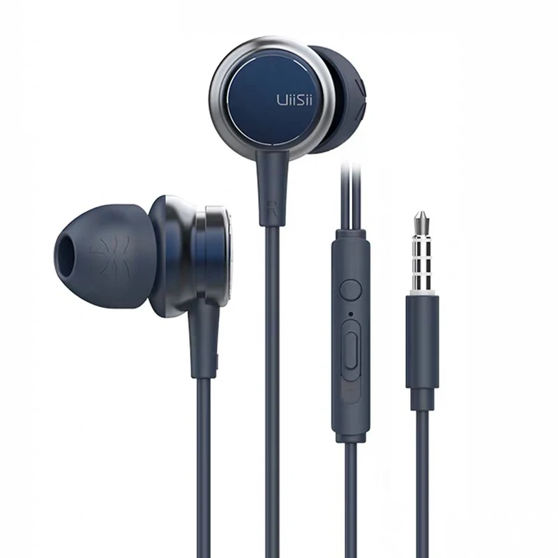Uiisii HM9 сабвуфер-вкладыш с HIFI наушниками, динамические наушники с прямой подкладкой, 3,5 мм разъем стерео, для iPhone/huawei Mp3