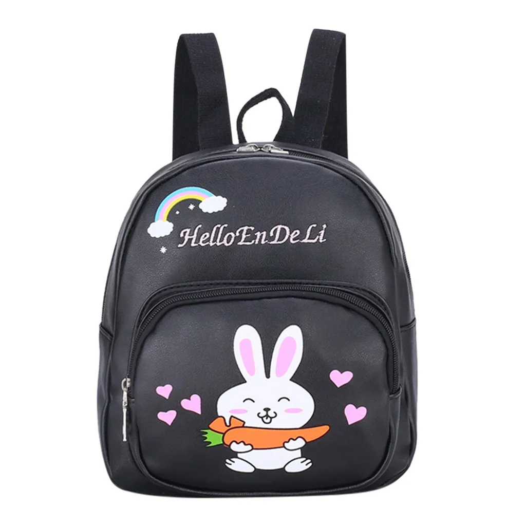 

Children Girls Casual Small Cute Cartoon Rabbit Ear Sequins Backpack Girls Kids School PU Leather Shoulder Bags Knapsack