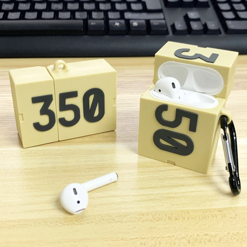 

Boost 350 Silicone Case For Airpods 2 1 Protection Luxury Sports Shoe 350 Protective Cover Earphone Cases Funda For Airpod Coque