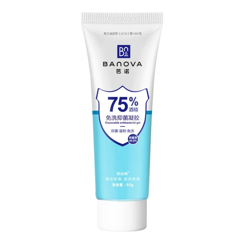 

75%Alcohol Hand Sanitizer Gel No Clean Quick Drying Disinfection Hand Sanitizer Gel 100g Portable Disposable Hand Sanitizer//
