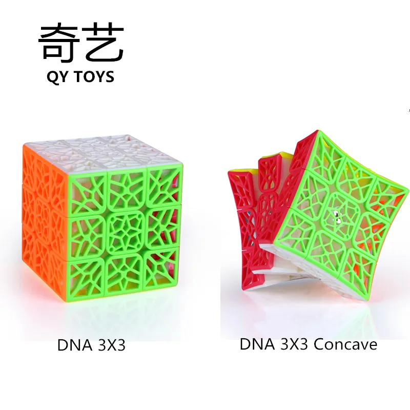 

Stickerless QiYi DNA Plane Concave 3X3 Magic Speed Cube Professional Puzzle 3x3 Cube Toys for children