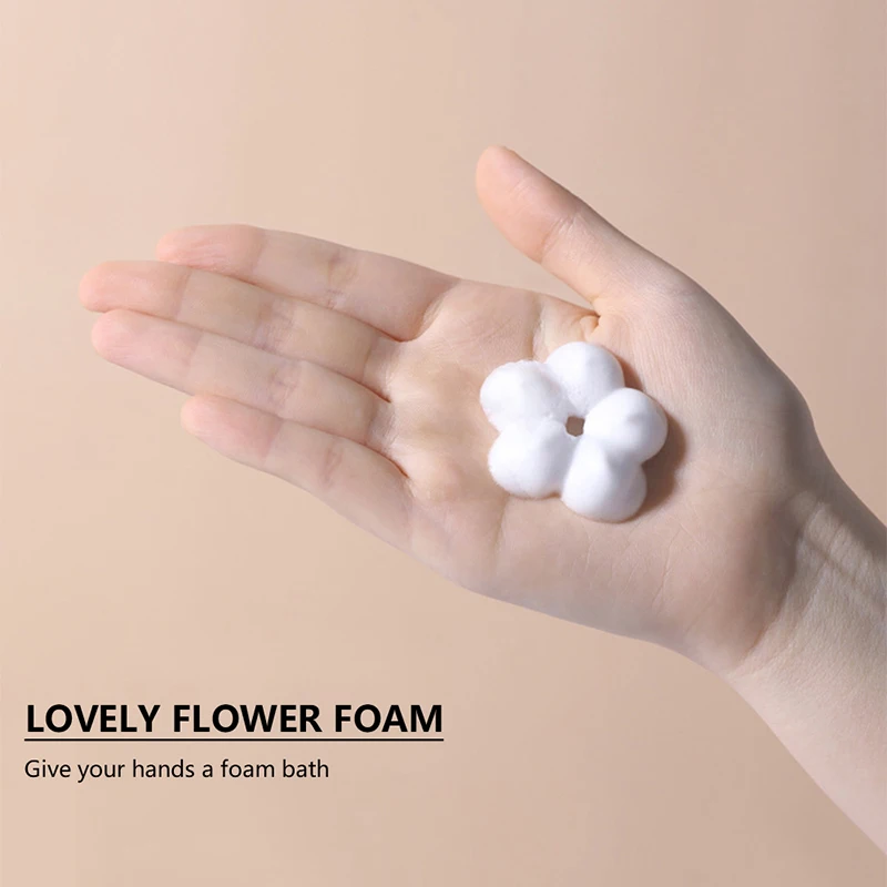 Flower Shape Foam For Soap Dispenser Foaming Pump Plastic Clear Bottle Travel Shower Gel Foam Pump Bottle For Bathroom