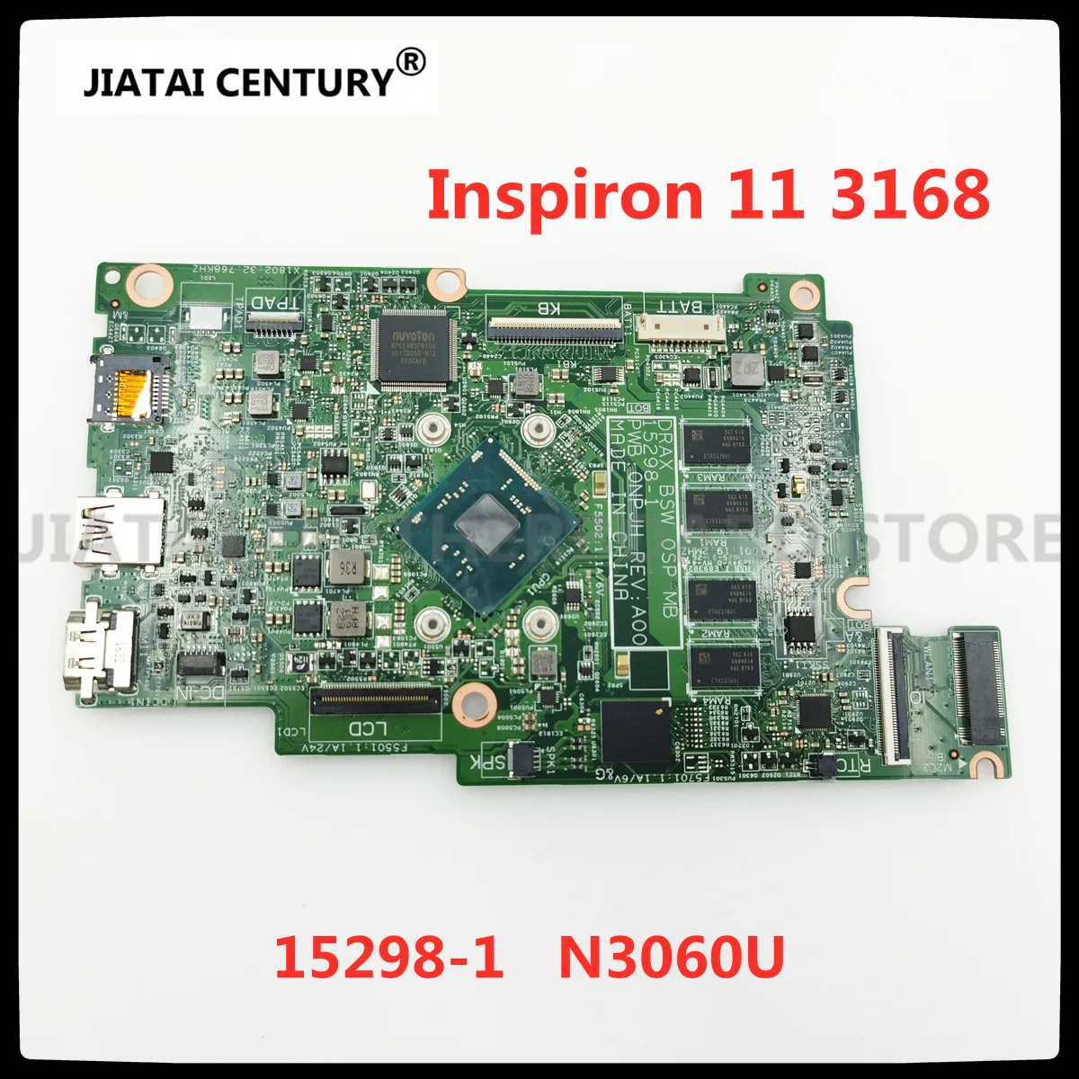 For Dell Inspiron 11 3168 Laptop Motherboard 15298 1 N3060 32GB/2GB CN