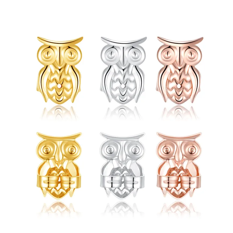 Ms Betti bear owl paw earring listers back set12