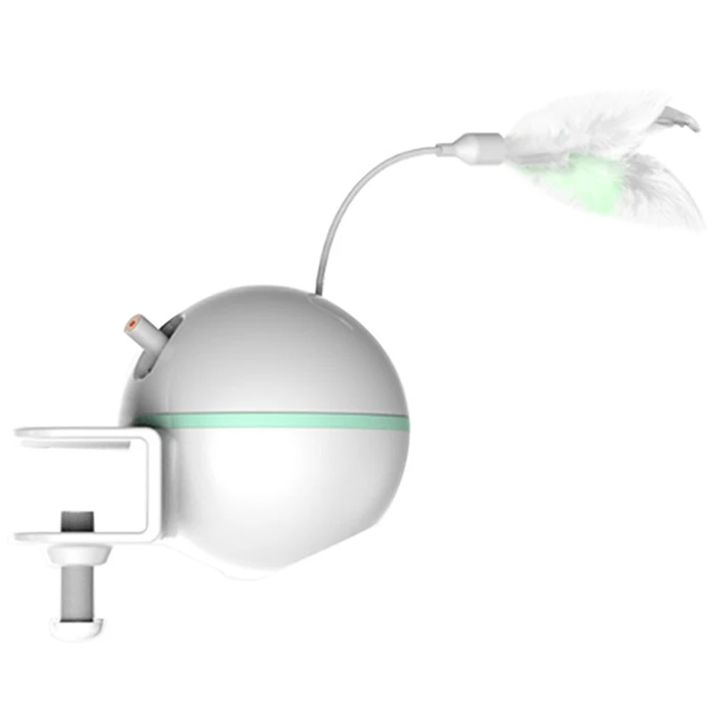 Смешная игрушка для питомца собака кошка USB электрическая звуковая игрушка с пером колокольчик головоломка интерактивная обучающая игрушка для кошек товары для домашних животных