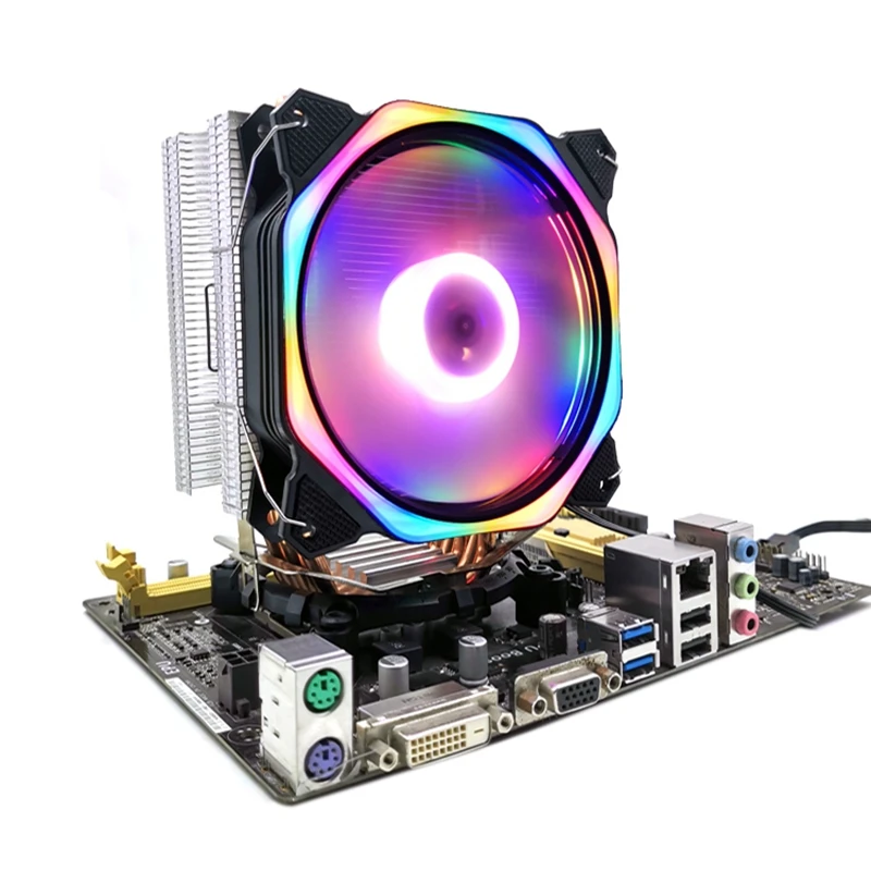 12cm CPU Cooler LED Fan 6 Heat Pipe 3Pin CPU Fan Cpu Heatsink for Intel 775/1150/1155/1156/1366 for AMD All
