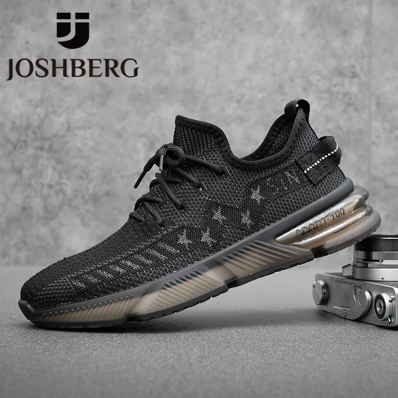 

JOSHBERG New Brand Light Men's Shoes Ultralight Trainers Men Minimalist Design Men Sneakers 2020 Zapatillas Deportivas Hombre