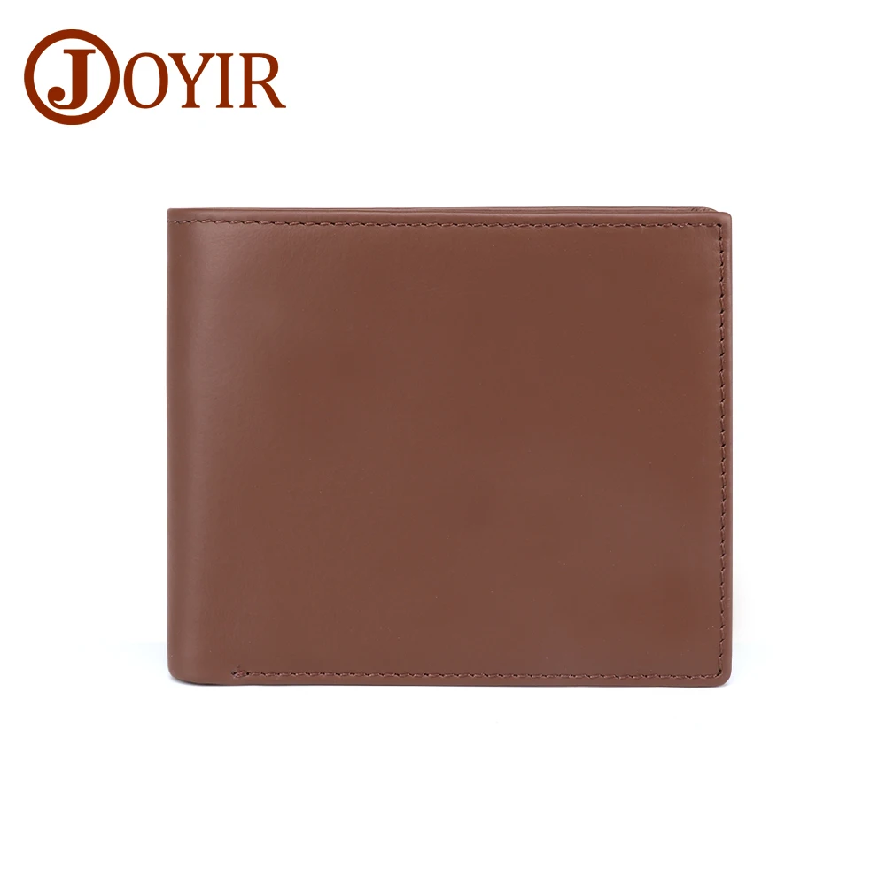 JOYIR, мужские кошельки из натуральной кожи, брендовый, RFID, двойной кошелек, портмоне, бизнес, водительские права, держатель для карт, мужской короткий кошелек