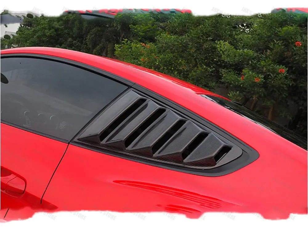 

Carbon Fiber Rear Window Louvers for 2015-2017 Ford Mustang GT350R Style