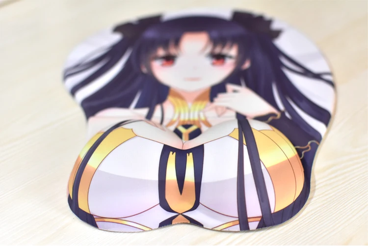 Fate/Grand Order Ishtar коврик для мыши 3D мягкий Бюст коврик для запястья косплей реквизит сексуальные коврики лайкра ткань