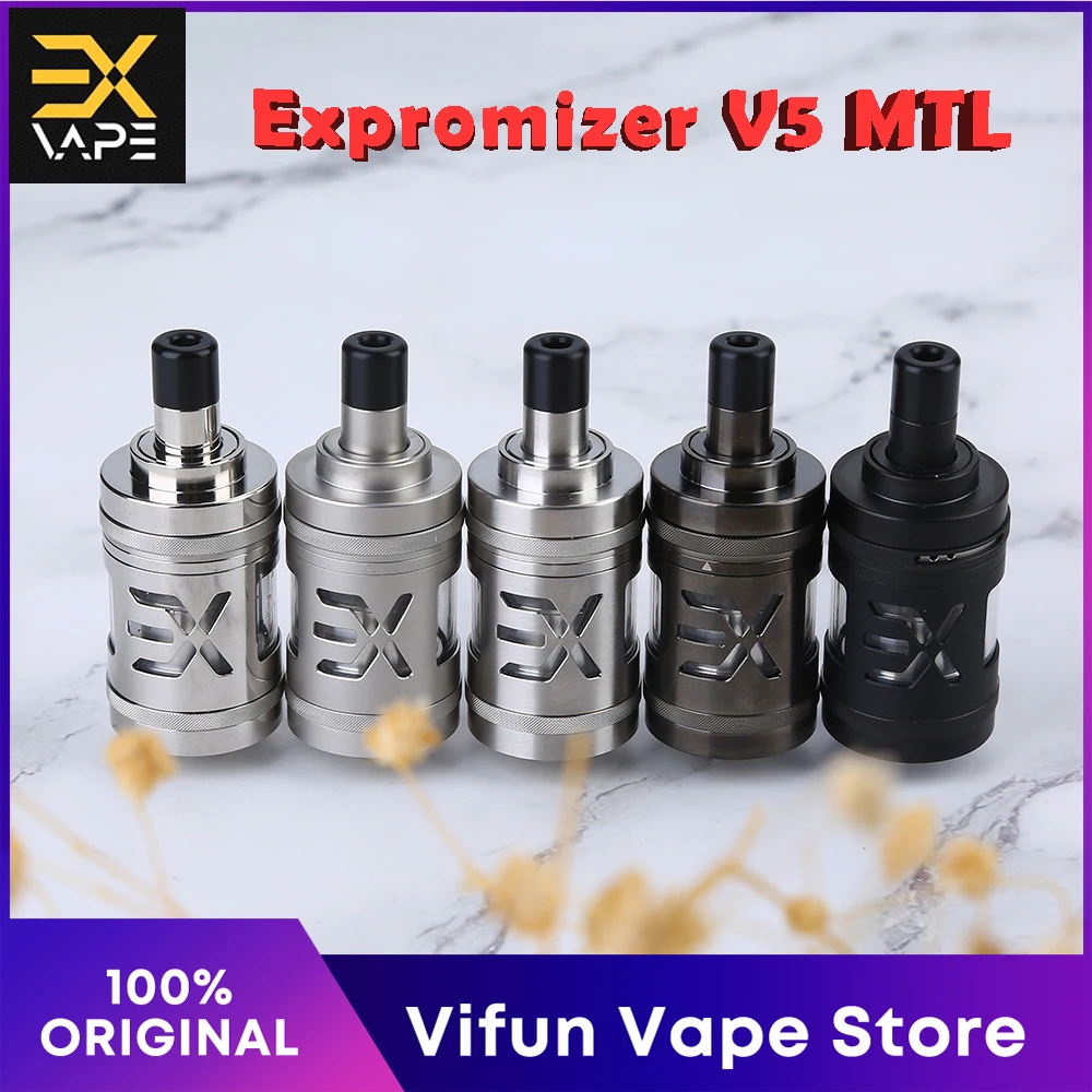Новинка оригинальный Exvape Expromizer V5 MTL RTA атомайзер с диаметром 23 мм и емкостью 2 мл
