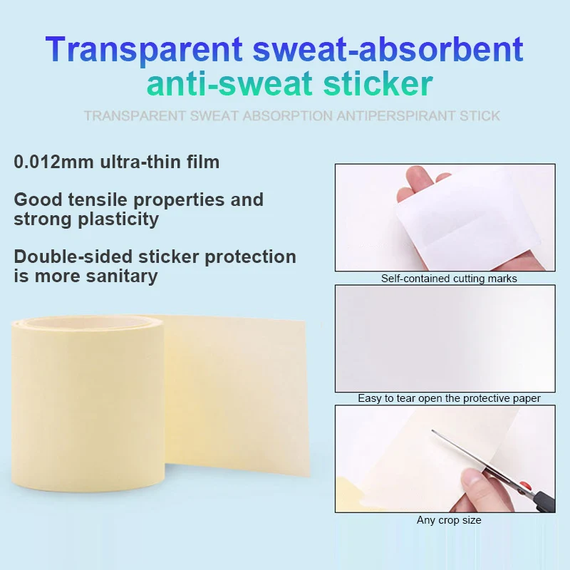 Горячая Распродажа подушечки для подмышек и пота Одноразовые наклейки Защита от пота 6M