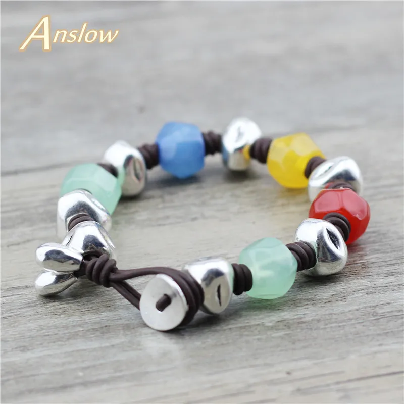 

Anslow New Spring Style Fashion Jewelry Colorful Handmade Wrap Top Quality Women Bracelets For Friendship Wedding LOW0793LB