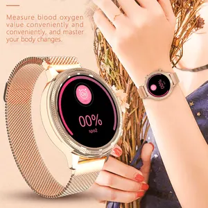 Image 2 - SENBONO ساعة متصلة للنساء ، لهواتف Android و IOS ، مقاومة للماء ، مع مراقبة معدل ضربات القلب ، ومستشعر النشاط البدني ، 2020