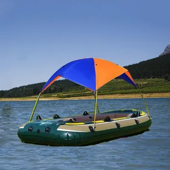 

Boat Fishing Tent Inflatable Sun Shade Rain Canopy Waterproof Rubber Boat Folding Tent Kayak Kit Sailboat Awning Top Cover @A16