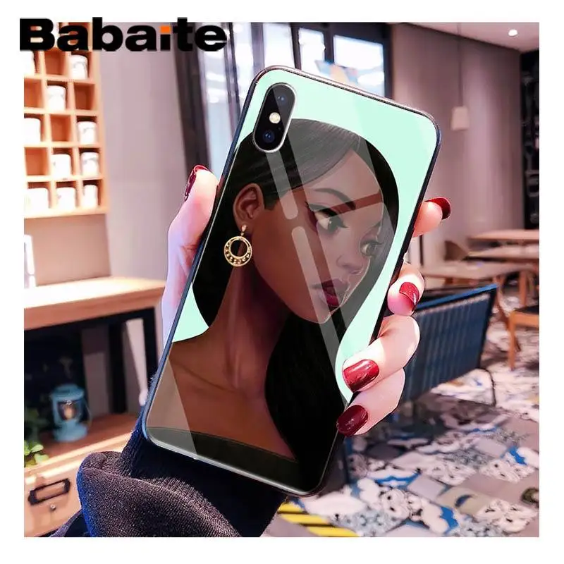 Babaite Черная Королева мультфильм поппин шаблон ТПУ стекло PhoneCase для iPhone XR XS MAX X 7 8 6S Plus 11 11Pro 11Pro max Coque Shell