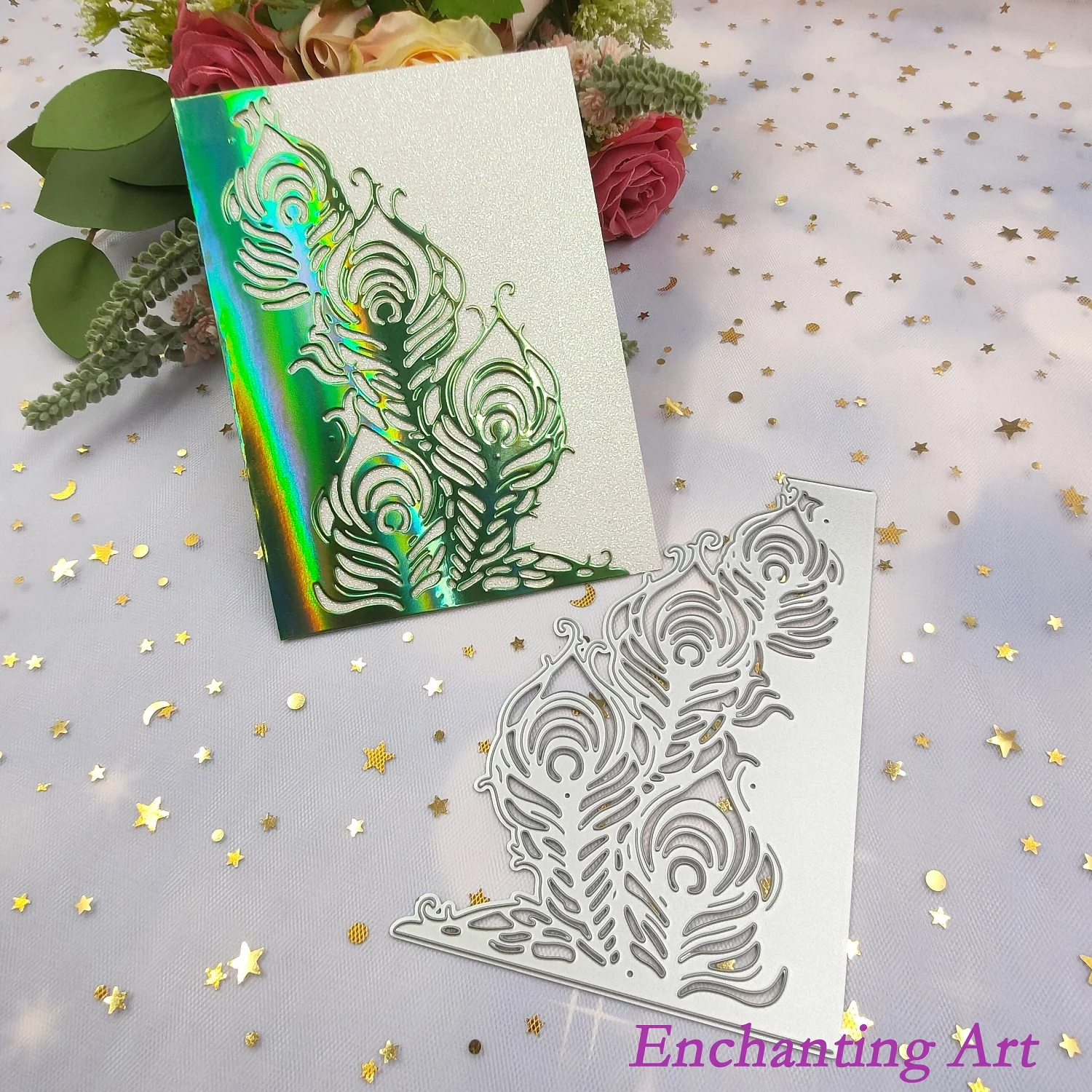 

Peacock Feather Decoration Metal Cutting Dies Stencils for DIY Scrapbooking/Photo Album Decorative Embossing DIY Paper Cards