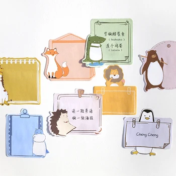 

30pc Animal Planet Series Cute Paper Memo Pad Point It Sticker Post Sticky Notes Notepad Office School Student Learning Supplies