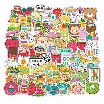 

100 Pcs/set Small Fresh Laser Flash Point Waterproof Stickers Personalized Decorative Car Stickers-color