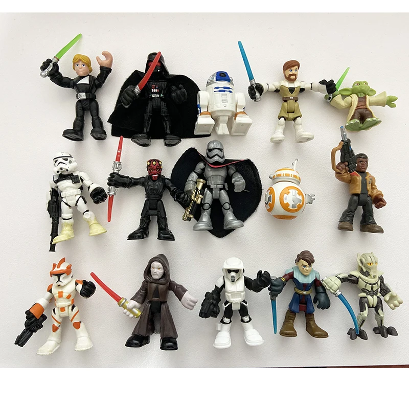 7 см свободные Оригинальные Звездные войны фигурки игрушки коллекция Скайуокер Дарт Вейдер игрушки Суставы подвижные маленький дефект