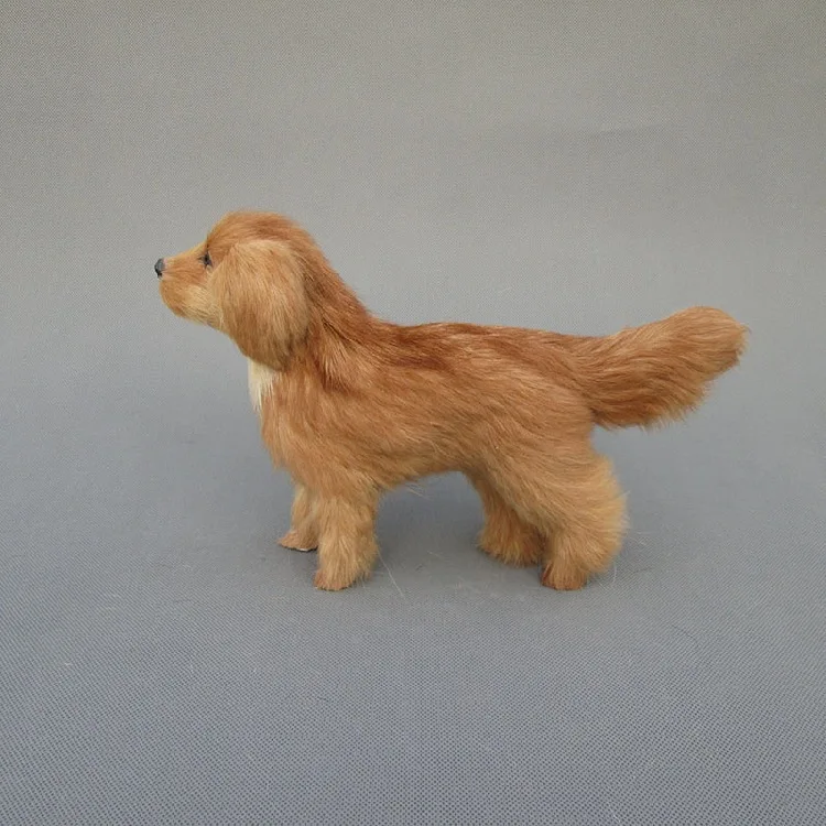 Realistic Yellow Color Dog Plush Dolls Golden Retriever Children Simulation Animals Toys Models Home Decor Kids Christmas Gifts