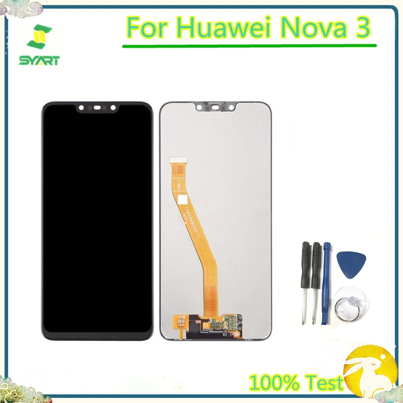 

LCD Screen For Nova 3i 6.3'' Touch Screen LCD Display Digitizer Assembly For Huawei Nova 3 Nova 3i PAR-TL20 PAR-AL00 PAR-LX9