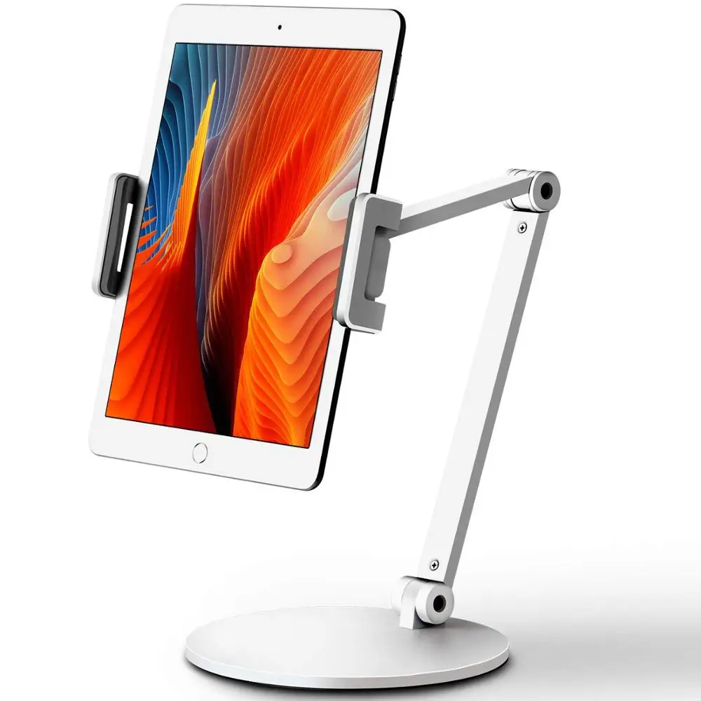 Desktop Aluminum Tablet Stand Long Arm Rotation Cellphone Holder Adjustable Lazy Tablet Mount Compatible with 4-13'' iPhone iPad Desktop Aluminum Tablet Stand Long Arm Rotation Cellphone Holder Adjustable Lazy Tablet Mount Compatible with 4-13'' iPhone iPad