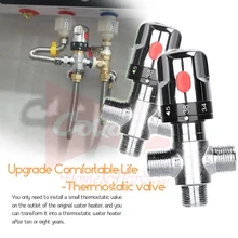 Faucet Control-Thermostatic-Valve Temperature-Mixer Mixing-Valve Brass Bathroom Home Improvement