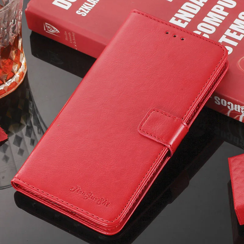 TienJueShi винтажный Премиум флип защитный кожаный чехол для телефона чехол для HOMTOM HT16S 5 дюймов Чехол закрытый Etui кожа - Цвет: Red