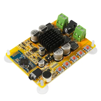 

TDA7492 Wireless Bluetooth 4.0 Stereo Amplifier Board Module 2X50W Dual-Channel with Microphone AUX 10-25V DC Beyond TDA7492P