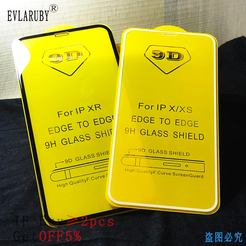 9D tempered glass for iphone XR Xs 11 Pro MAX glass on the for iphone 7 6 X 6s 8 plus protective glass on for iPhone x 8 7 6 6s