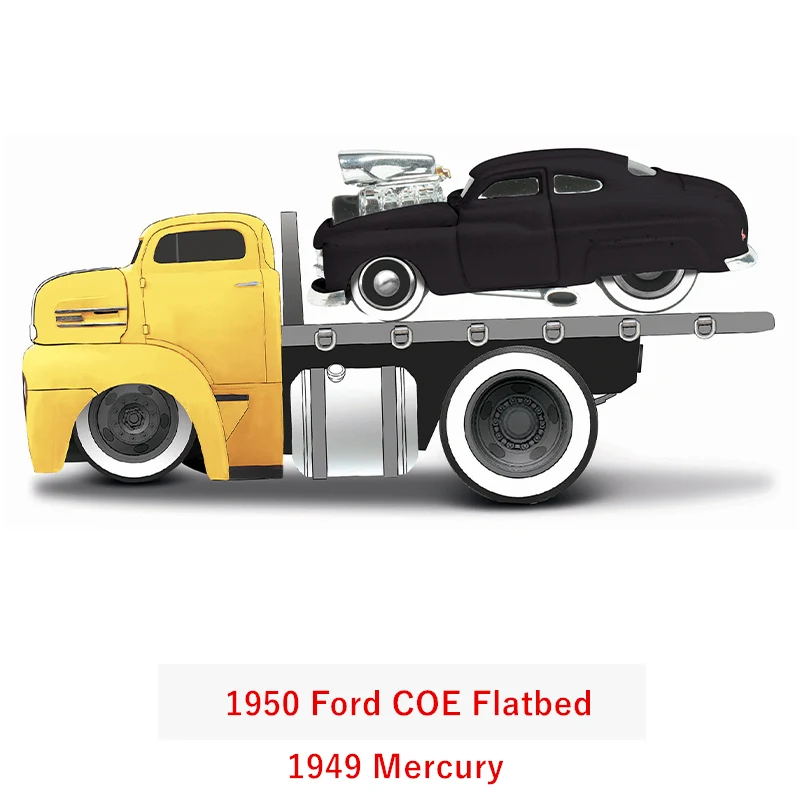 Maisto 1:64 Chevrolet Ford transport truck combination pallet truck static  alloy car model children's toy collection