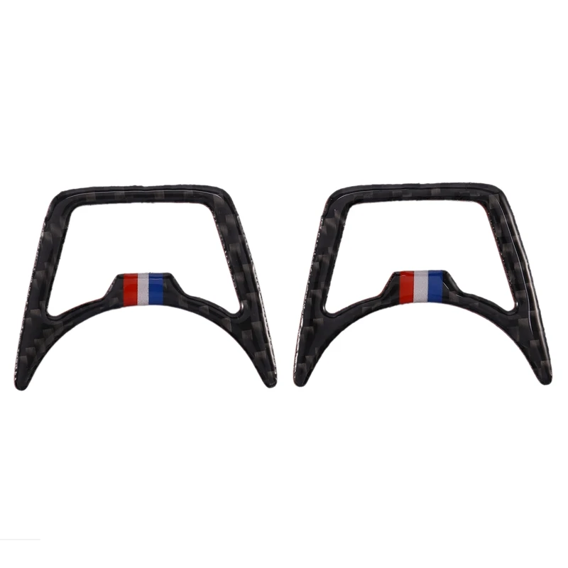 

New Carbon Fiber Headlight Switch Cover Frame Cover Trim for Ford Mustang 2015-2017