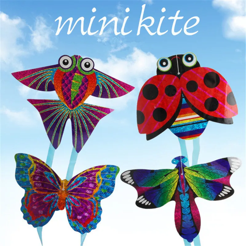 Multicolor Throw Kite Mini Kite For Kids Parent-child Interactive Interest Outdoor Kites Flying Toys Small Plastic Cartoon Kite
