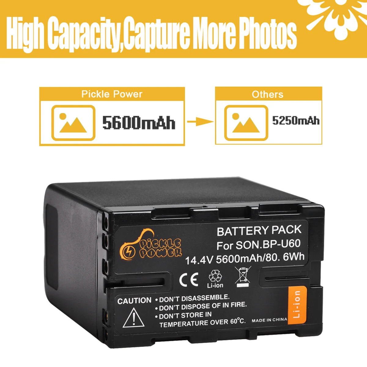 Bateria para Sony 5600mah Bpu60 Bp-u60 Pmw100 Pmw-150 Pmw-160 Pmw200 Pmw300 Pmw-ex1 Ex3 Ex280 Ex260 Phu60k - Image 5