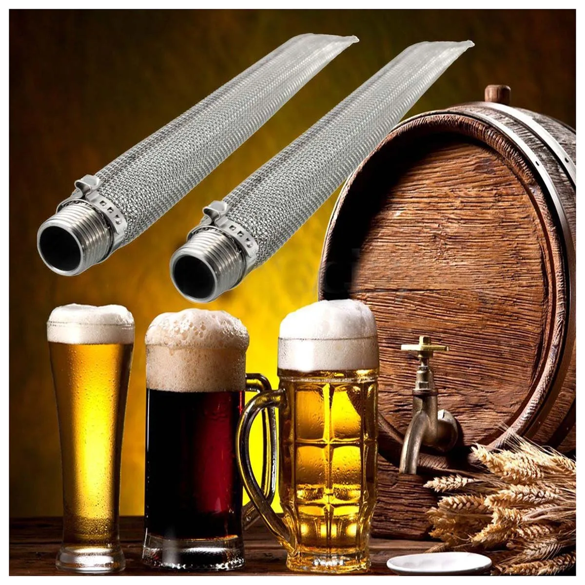 30 см нержавеющая сталь сахарификация заваренный Homebrew пиво пюре трубка фильтр