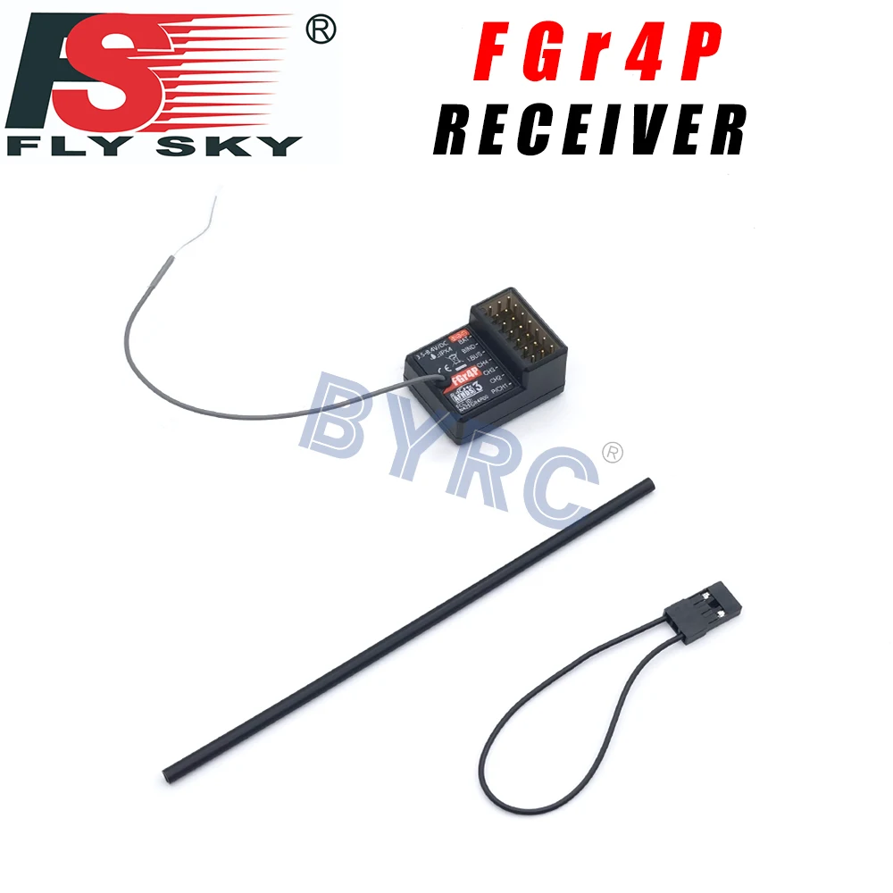 

FlySky FGR4P 2.4GHz 4CH AFHDS 3 RC Receiver PWM/PPM/I.bus/S.bus Output for FSG4P Transmitter RC Car Boat accessories