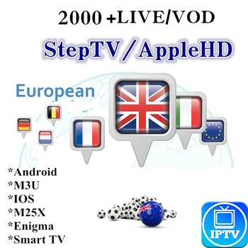 

One year Steptv AppelHD TV For Arabic Europe Netherlands UK Germany Africa Italia 2000+ VOD Channels