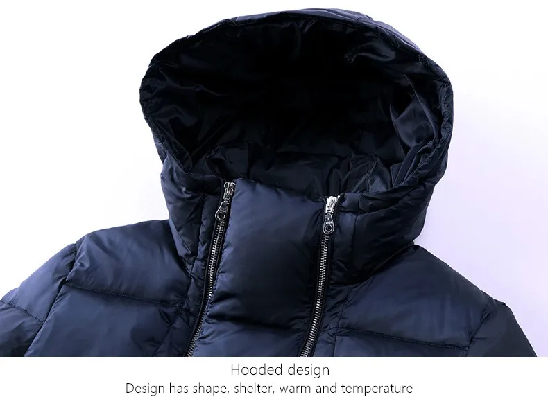 Winter Oversize Hooded Down Jacket Women's Warm Extra Long Extra Thick Down Jacket Black Brand Quality White Duck Down Coat