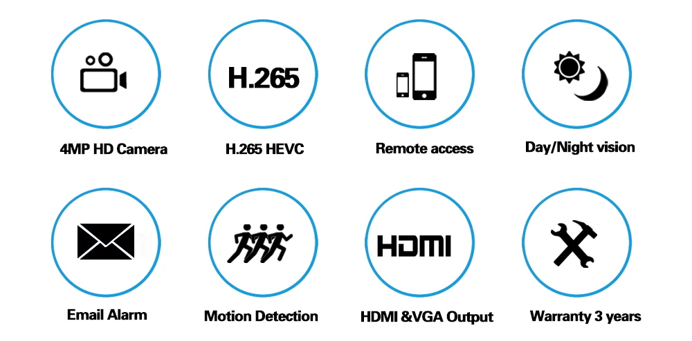 NINIVISION HD CCTV система 4MP 8CH AHD DVR комплект 8 шт. 4.0mp 2560*1440 6 шт. массив светодиодов камера безопасности комплект наружного наблюдения