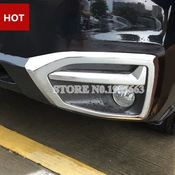 

For Subaru Forester ABS Chrome Front Fog Light Trim Cover 2016-2018 2pcs