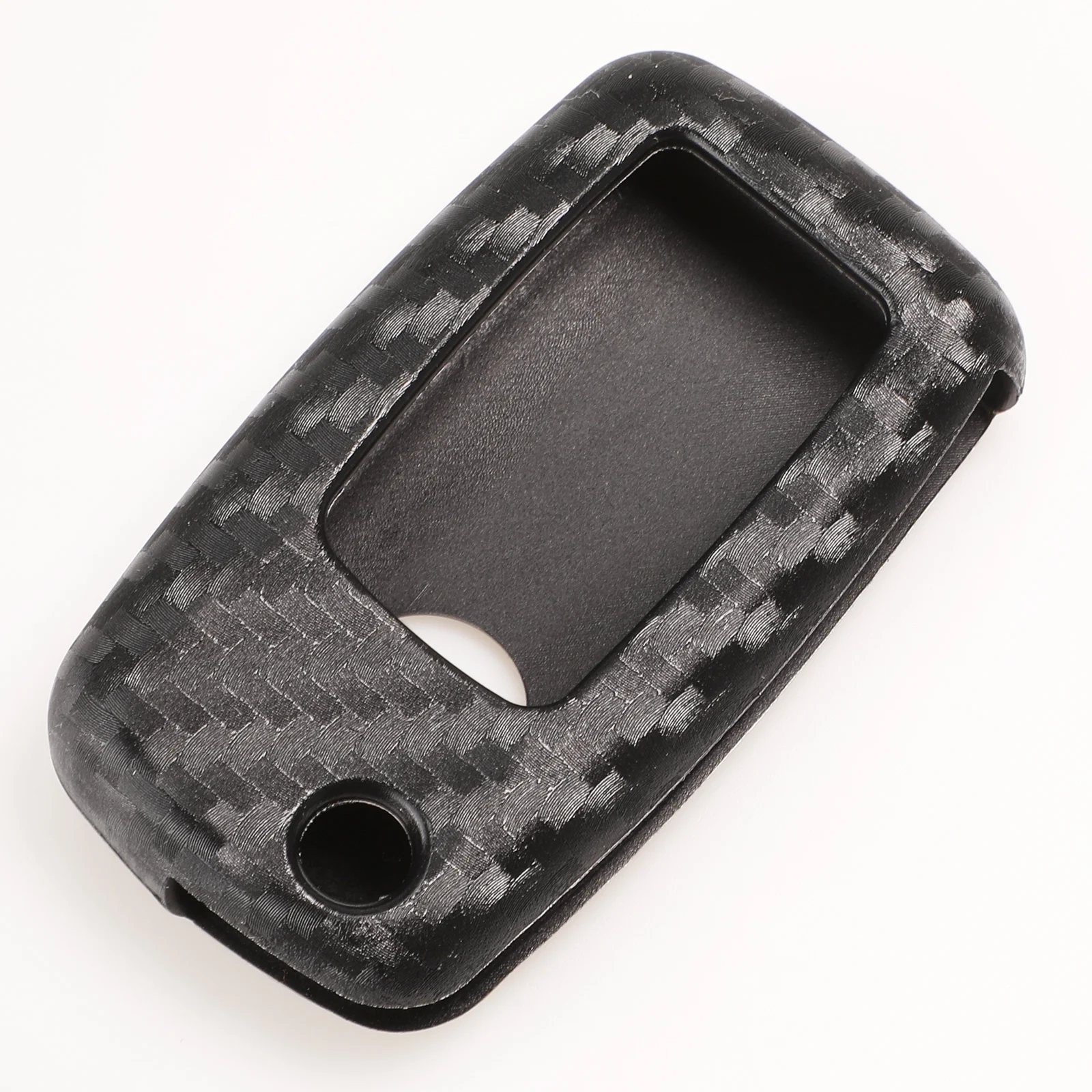 10 шт. силиконовый чехол-брелок из углеродного волокна для VW Golf Bora Jetta POLO Passat Skoda Octavia A5 Fabia SEAT Ibiza Leon - Название цвета: Only Key Cover