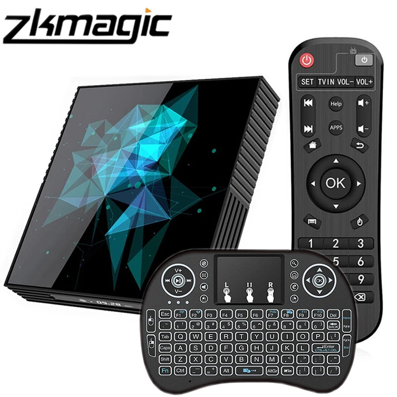 Приставка Смарт ТВ A95X Z2 Rockchip RK33118 4 ядра 64 бита Android 9 0 2 4/5 ГГц Двойной Wi Fi Bluetooth Google