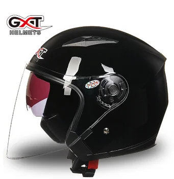 

GXT Motorcycle Helmet Open Face Dual Lens Visors Moto Helmet Electric Bicycle Helmet Men Women Summer Scooter Motorbike Helmet