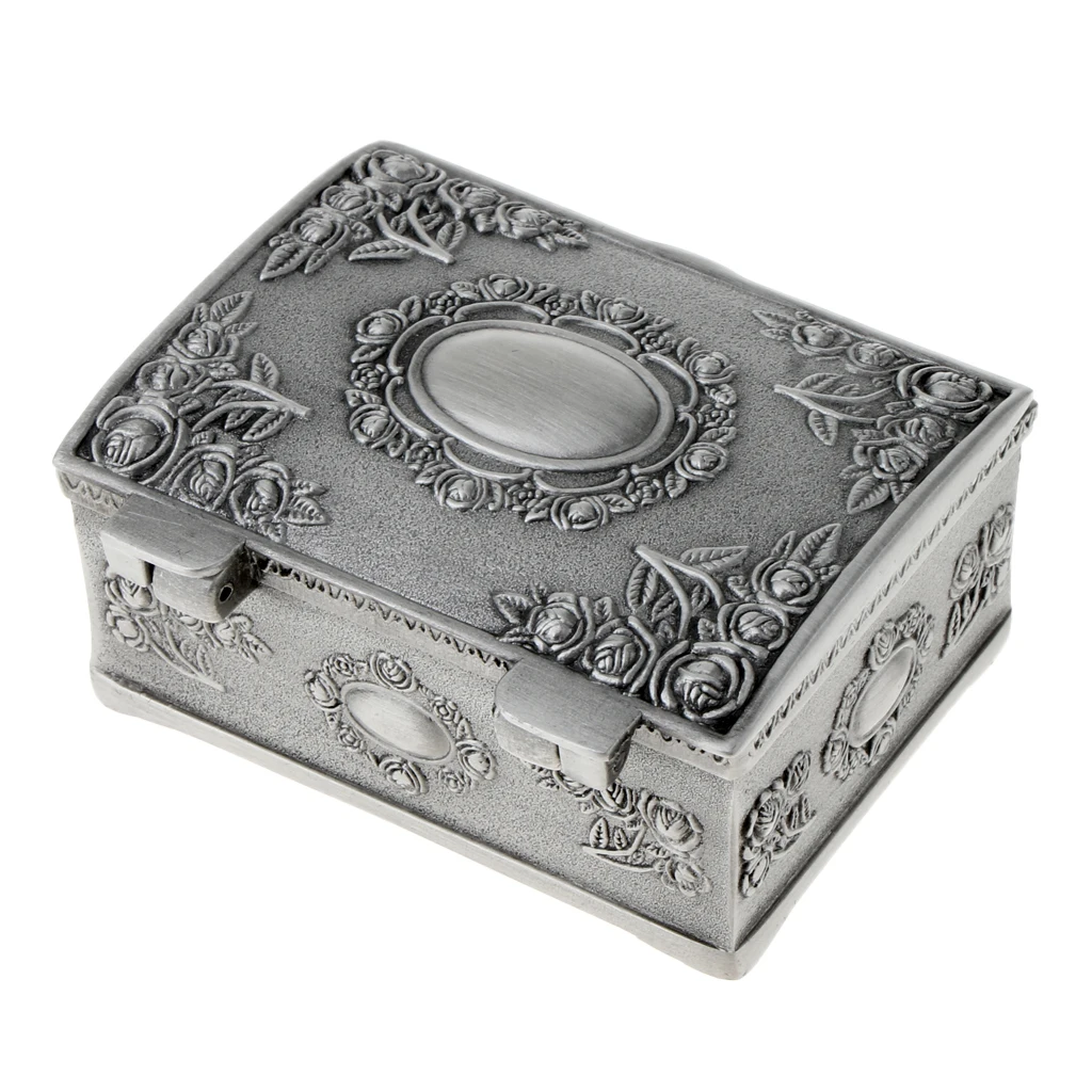 Vintage Flower Treasure Chest Jewellery Trinkets Box Storage Container Case Vintage Flower Treasure Chest Jewellery Trinkets Box Storage Container Case