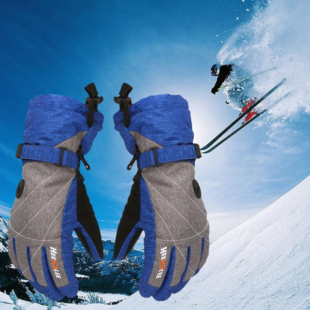 Insulated Winter Cold Weather Ski Gloves Adult Keep Warm Waterproof Windproof #4O10 (4)