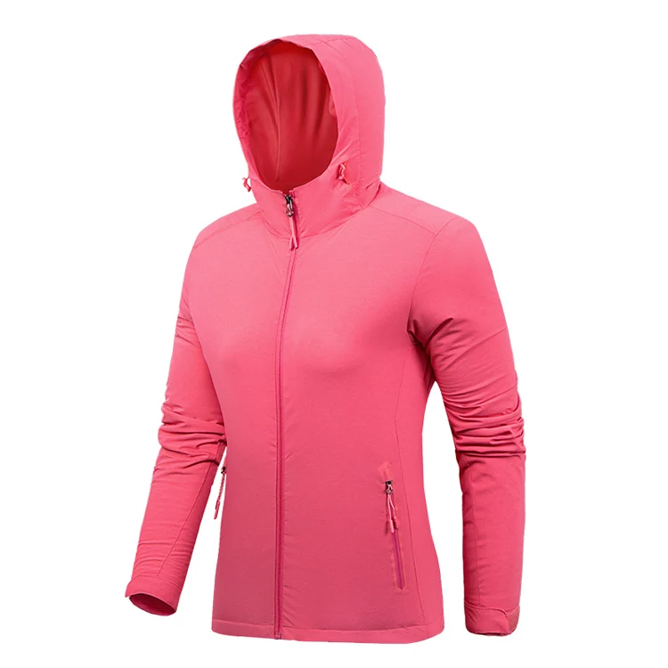 Mountainskin для мужчин и женщин походная куртка с капюшоном для спорта на открытом воздухе тонкая ветровка для скалолазания, кемпинга, походов, рыбалки Мужское пальто 6XL VA665 - Цвет: Women Pink